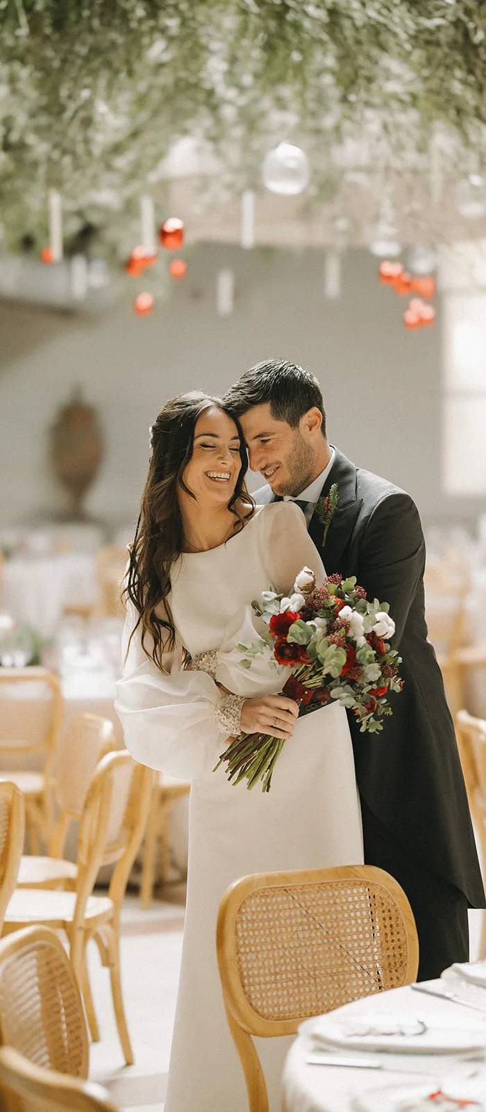 La boda navideña de Tamara Icardo y Miguel: inspiración para una boda de invierno